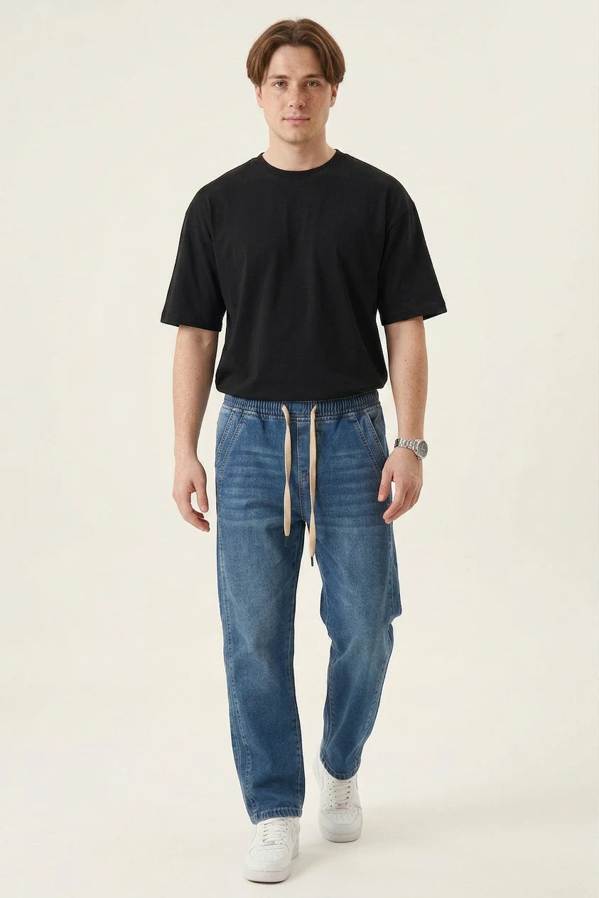 Erkek Rahat Kesim Denim Pantolon