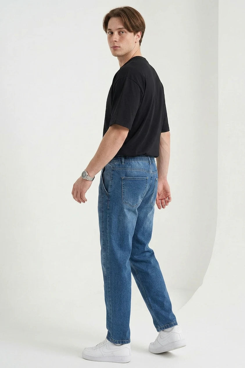 Erkek Rahat Kesim Denim Pantolon