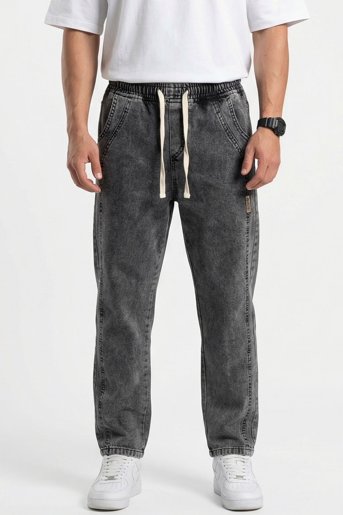 Erkek Rahat Kesim Baggy Denim Pantolon