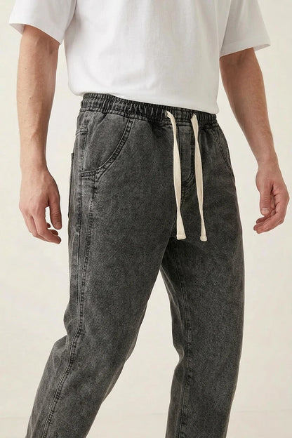 Erkek Rahat Kesim Baggy Denim Pantolon