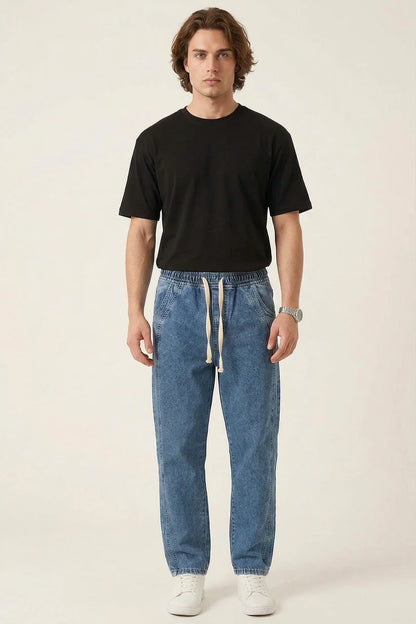 Erkek Rahat Kesim Baggy Denim Pantolon
