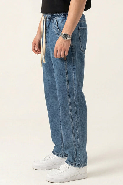 Erkek Rahat Kesim Baggy Denim Pantolon