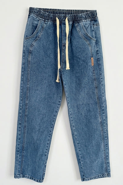 Erkek Rahat Kesim Baggy Denim Pantolon