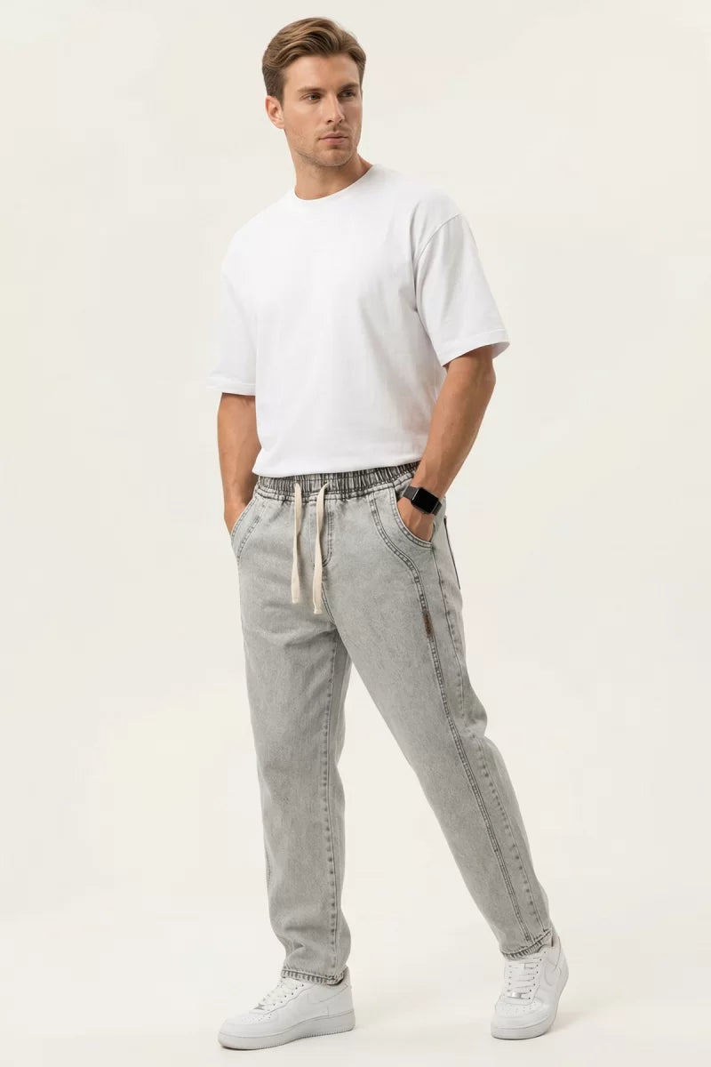 Erkek Rahat Kesim Denim Pantolon