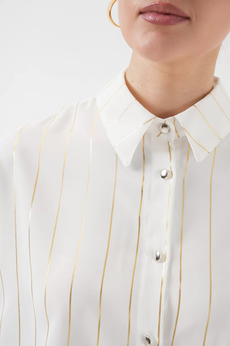 Kadın Çizgili Gömlek