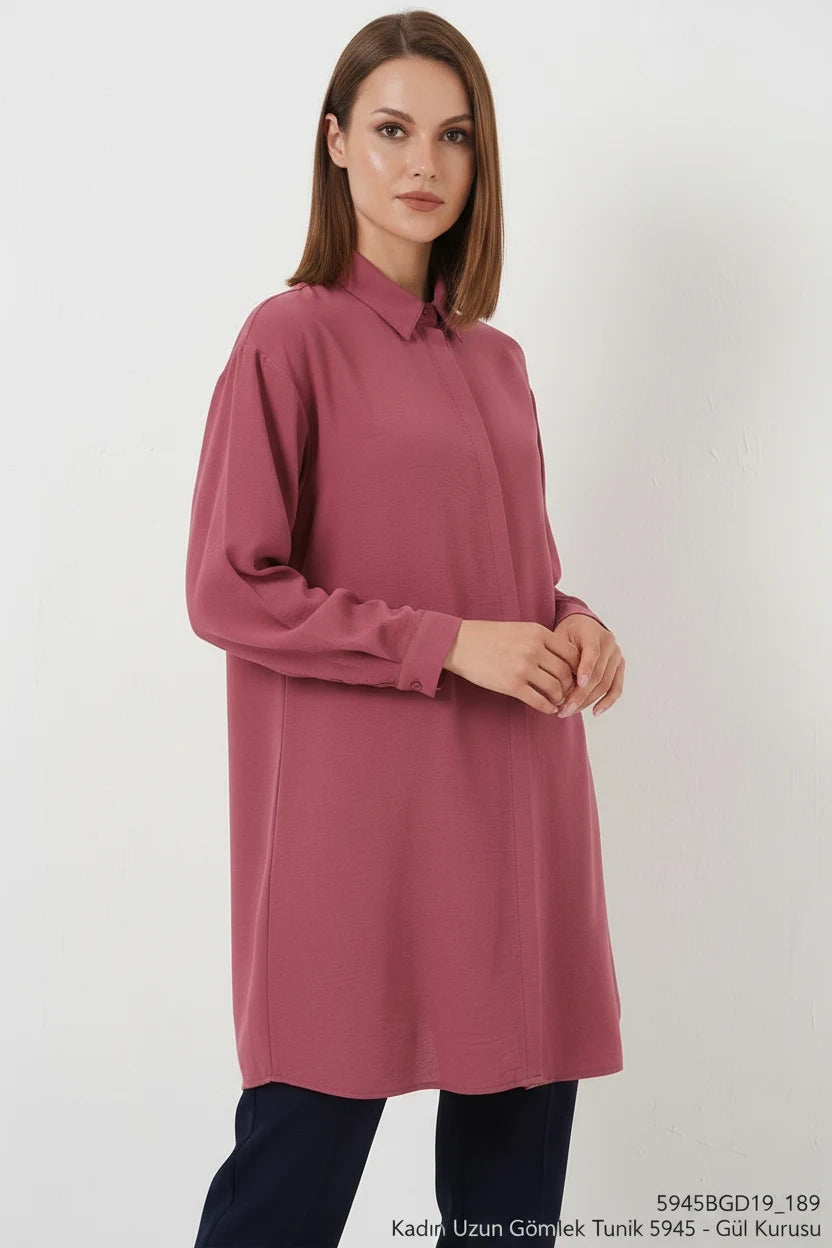 Kadın Uzun Kol Gömlek Tunik