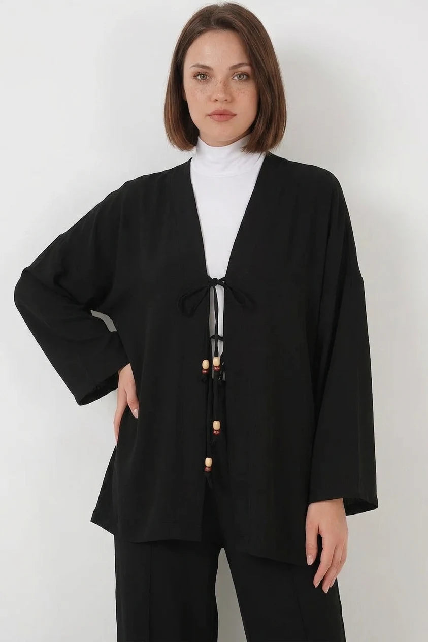 Kadın V Yaka İkili Takım