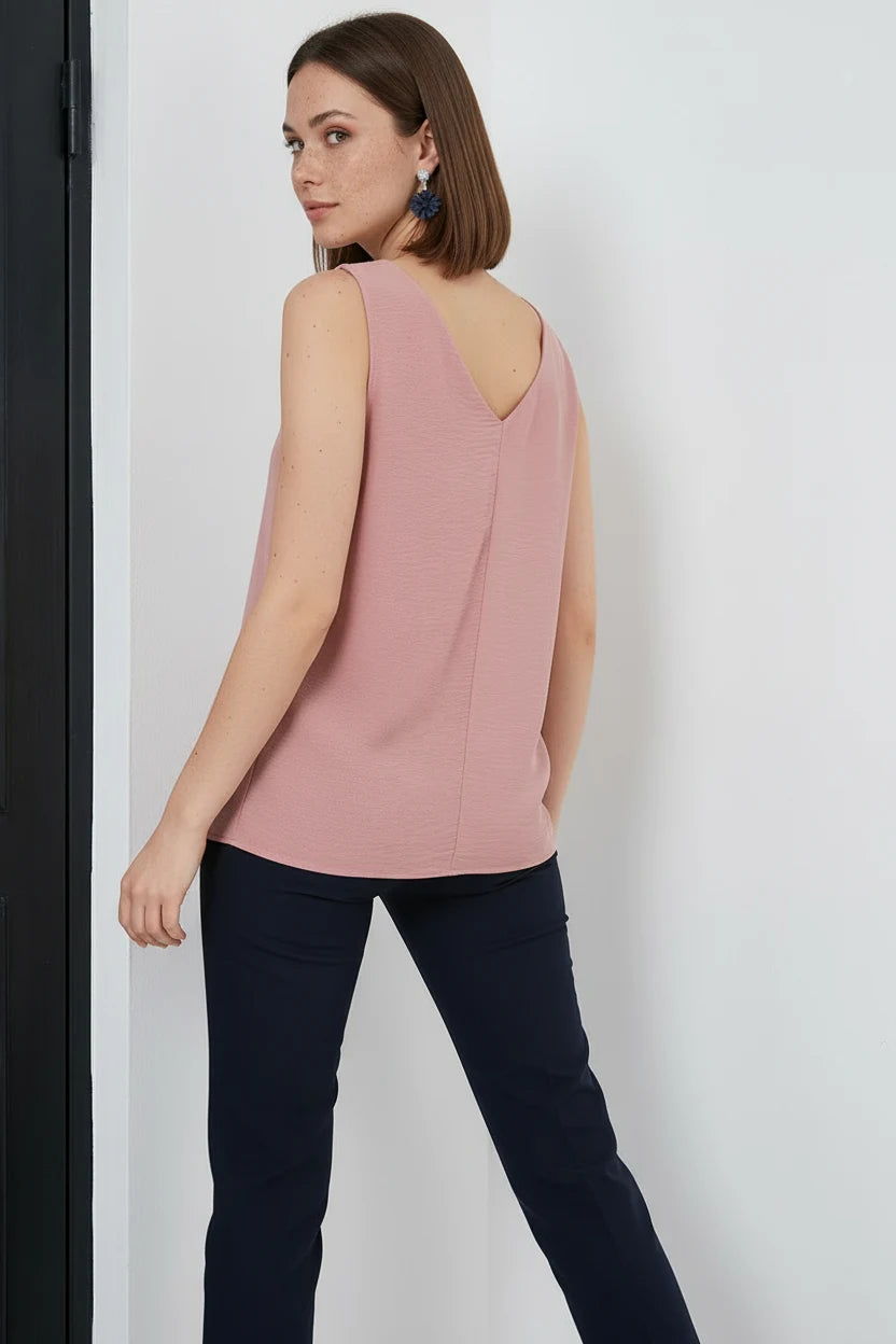 Kadın V Yaka Bluz