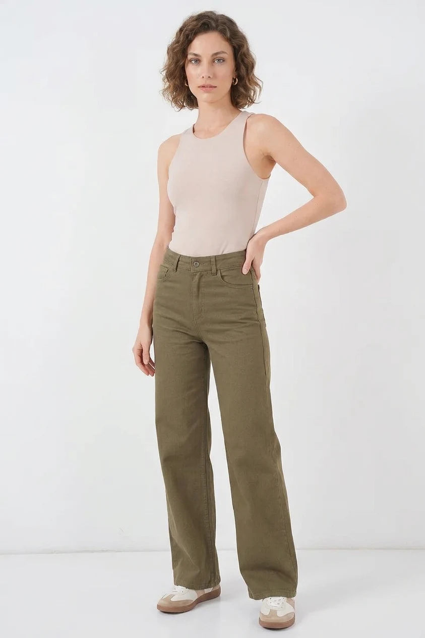 Kadın Halter Yaka Bej Body