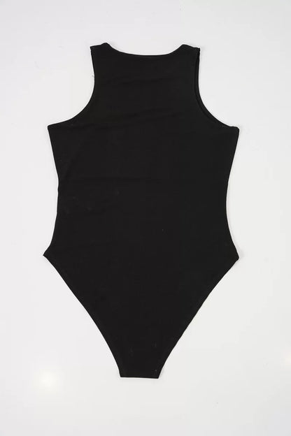 Kadın Halter Yaka Siyah Body
